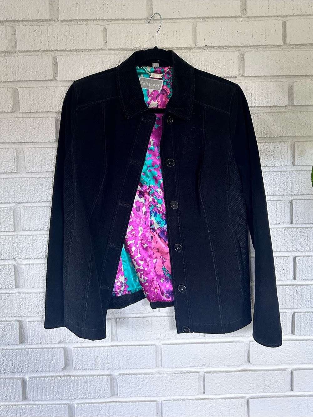 Real Suede Black Jacket - Vintage Guillame